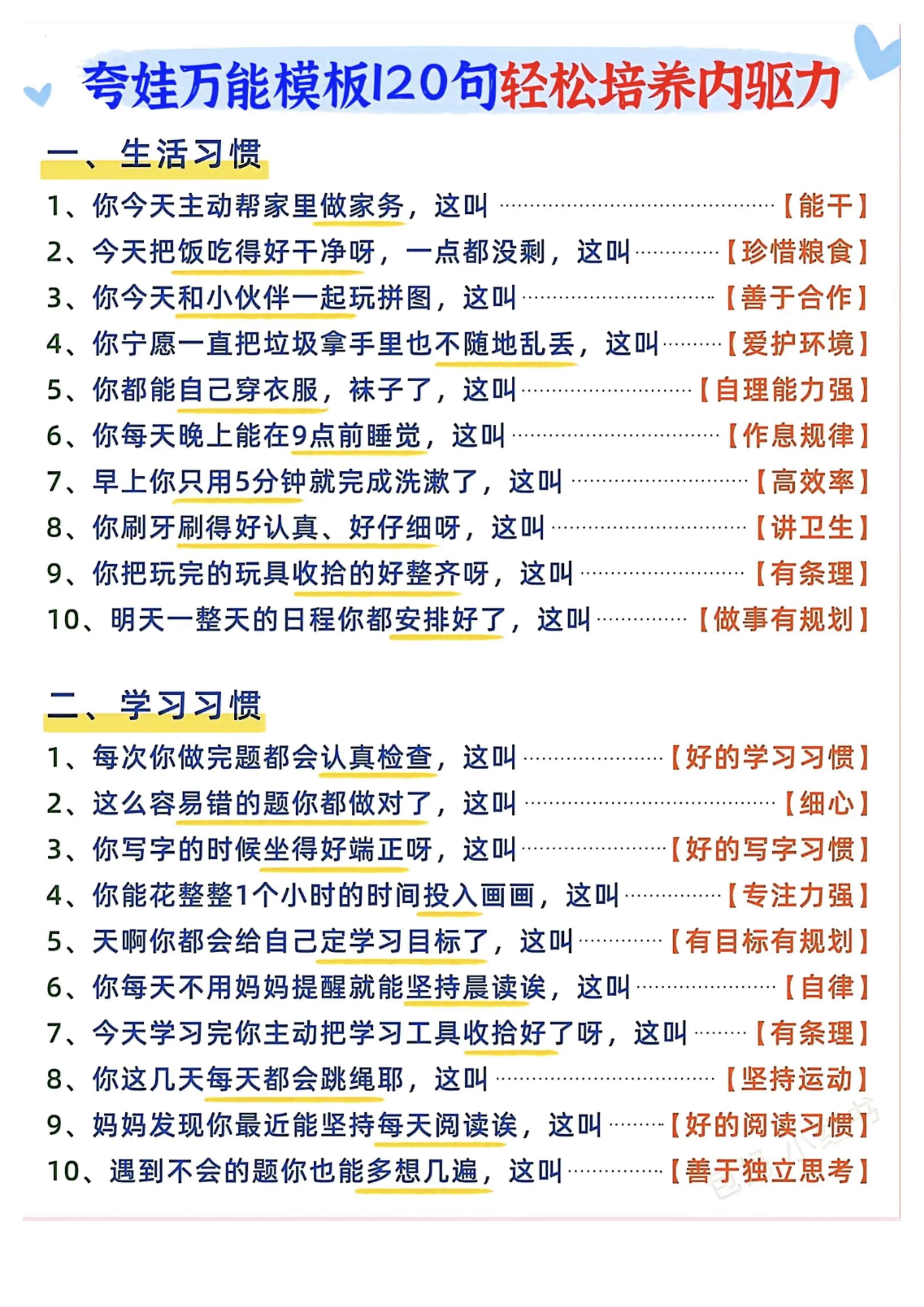 2-12 岁夸娃话术实操指南 PDF 500 句场景化育儿夸奖模板