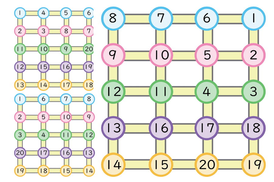 按照从小到大的顺序连接数字1-20，6页PFD可打印